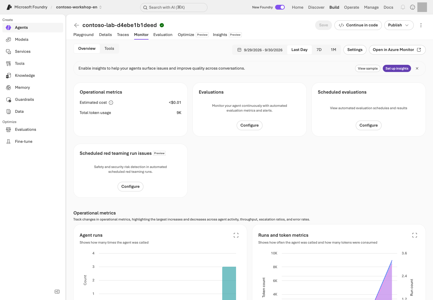 Operate monitoring. Distinguish requests, errors, and usage from actual quality judgments.